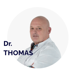 Le Docteur Thomas au sein du Centre de Haute Energie de Nice ( CHE )